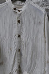 Mutedance 24 Spring/Summer Tussah Silk/Linen Round Neck Jacket Shirt Series MD-MD24SS175-hui hoary PM134